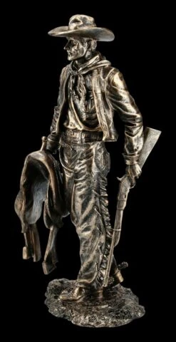 Cowboy Figur Mit Sattel Und Gewehr -Figurenmodell Geschäft FS21236 Cowboy Figur stehend mit Sattel und Gewehr 3 1280x1280