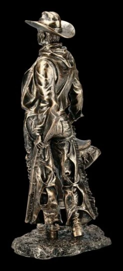 Cowboy Figur Mit Sattel Und Gewehr -Figurenmodell Geschäft FS21236 Cowboy Figur stehend mit Sattel und Gewehr 5 1280x1280