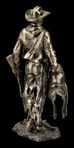 Cowboy Figur Mit Sattel Und Gewehr -Figurenmodell Geschäft FS21236 Cowboy Figur stehend mit Sattel und Gewehr 7 1280x1280