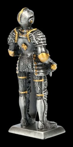 Zinn Ritter Figur Hält Schwert Vor Schild -Figurenmodell Geschäft FS21454 Zinn Ritter Figur haelt Schwert vor Schild 7 1280x1280