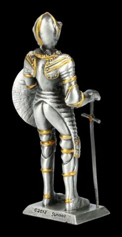 Zinn Ritter Figur Mit Schwert Und Rundschild -Figurenmodell Geschäft FS21455 Zinn Ritter Figur mit Schwert und Rundschild 7 1280x1280