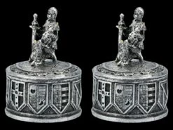 Ritter Schatulle - 2er Set Silberfarben -Figurenmodell Geschäft FS21476 Ritter Schatulle silberfarben 3 1280x1280