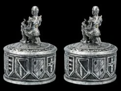 Ritter Schatulle - 2er Set Silberfarben -Figurenmodell Geschäft FS21476 Ritter Schatulle silberfarben 5 1280x1280