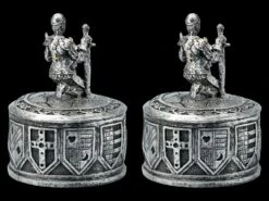 Ritter Schatulle - 2er Set Silberfarben -Figurenmodell Geschäft FS21476 Ritter Schatulle silberfarben 7 1280x1280