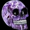 Totenkopf Mit Rosen - Purple Romance - Medium -Figurenmodell Geschäft FS21567 Bunter Totenkopf mit Rosen Purple Romance medium 1 1280x1280