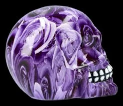 Totenkopf Mit Rosen - Purple Romance - Medium -Figurenmodell Geschäft FS21567 Bunter Totenkopf mit Rosen Purple Romance medium 8 1280x1280
