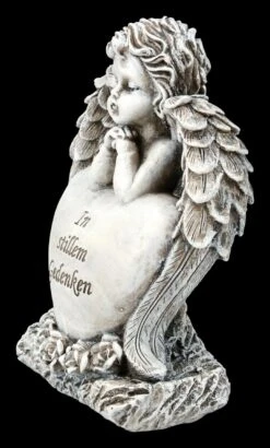 Grab Engel Figur Mit Herz - In Stillem Gedenken -Figurenmodell Geschäft FS21821 Engel Figur mit Herz In stillem Gedenken 3 1280x1280