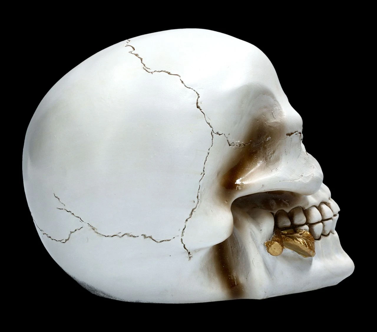 Weißer Totenkopf Mit Rose - Floral Fate 8 Weißer Totenkopf Mit Rose - Floral Fate – Bild 6