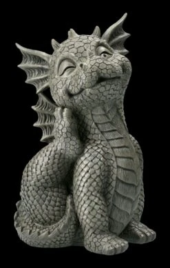 Gartenfigur - Drache Kratzt Sich