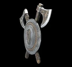 Wandrelief - Wikinger Schild Mit Äxten -Figurenmodell Geschäft FS22688 Wandrelief Wikinger Schild mit Aexten 5 1280x1280