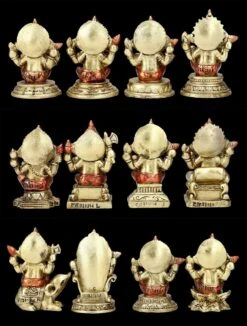 Ganesha Figuren - 12er Set -Figurenmodell Geschäft FS24033 Hinten 1280x1280