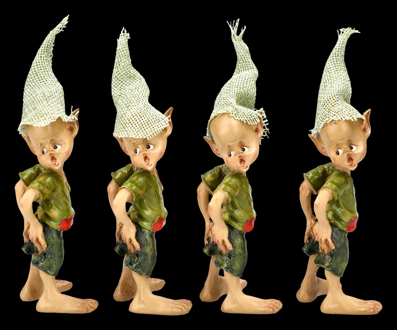 Pixie Kobold Figur Mit Zerrissener Hose 4er Set 3 Pixie Kobold Figur Mit Zerrissener Hose 4er Set