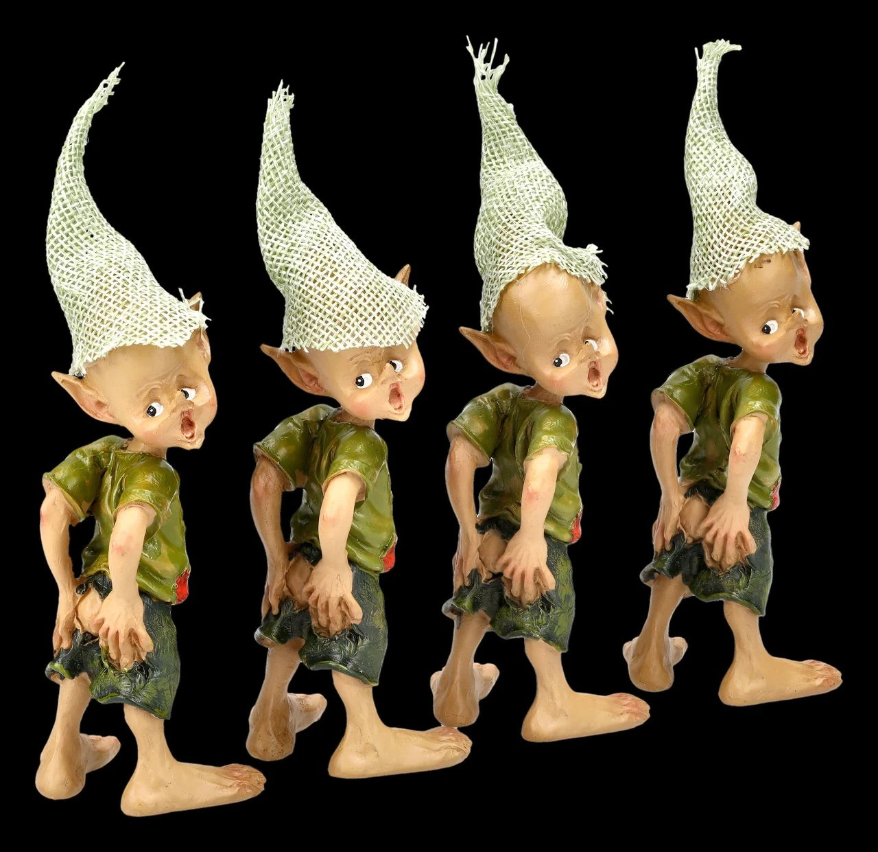 Pixie Kobold Figur Mit Zerrissener Hose 4er Set 4 Pixie Kobold Figur Mit Zerrissener Hose 4er Set – Bild 2