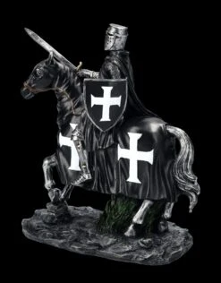 Ritter Figur Auf Pferd Schwarz -Figurenmodell Geschäft FS24858 Ritter Figur auf Pferd schwarz 2 1280x1280