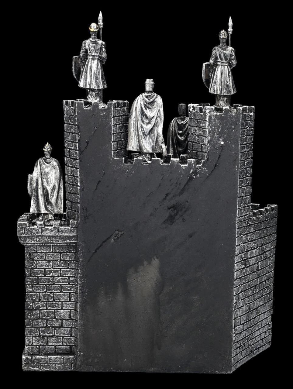 Ritterfiguren 12er Set Silber Mit Burg Display 5 Ritterfiguren 12er Set Silber Mit Burg Display – Bild 3
