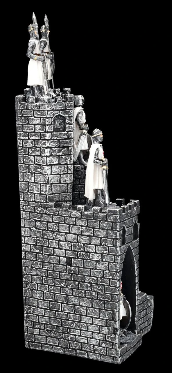 Ritterfiguren 12er Set Weiß Mit Burg Display 6 Ritterfiguren 12er Set Weiß Mit Burg Display – Bild 4