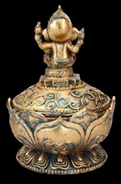 Schatulle - Lotus Mit Ganesha -Figurenmodell Geschäft FS25486 Schatulle Lotus mit Ganesha 6 1280x1280