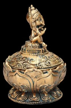 Schatulle - Lotus Mit Ganesha -Figurenmodell Geschäft FS25486 Schatulle Lotus mit Ganesha 8 1280x1280