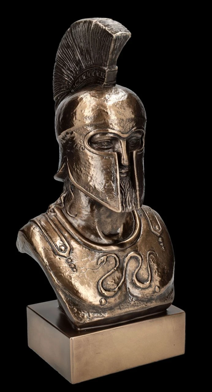 Spartaner Büste Mit Helm 4 Spartaner Büste Mit Helm – Bild 2