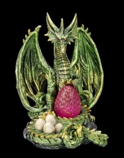 Drachen Figur Grün - Beschützer Der Brut