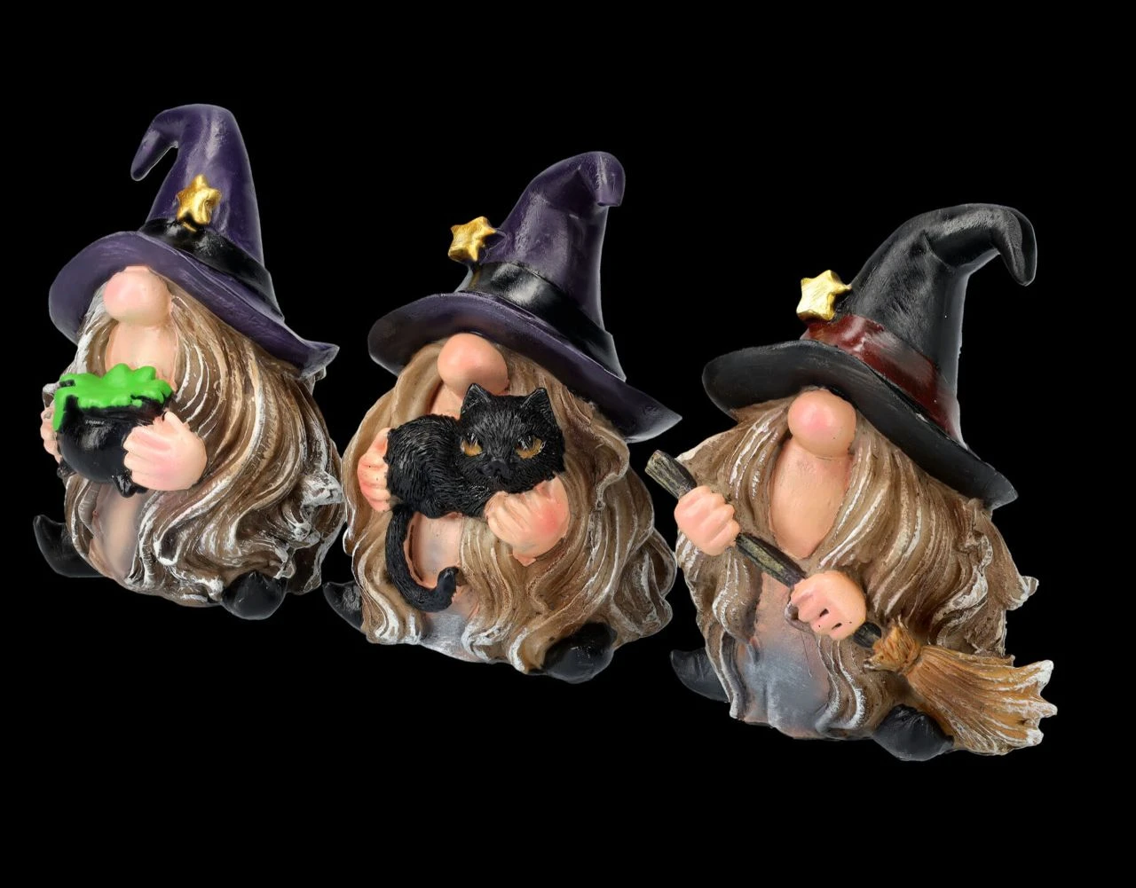 Lustige Hexen Figuren 3er Set 5 Lustige Hexen Figuren 3er Set – Bild 3