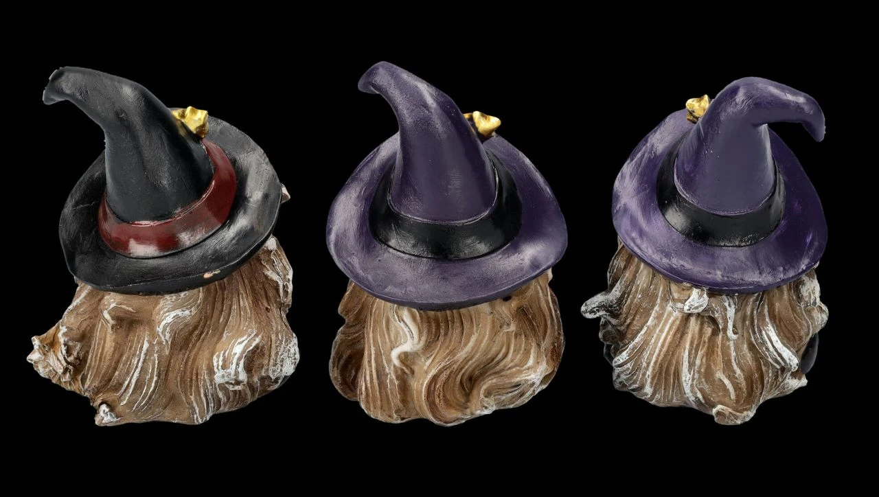 Lustige Hexen Figuren 3er Set 6 Lustige Hexen Figuren 3er Set – Bild 4