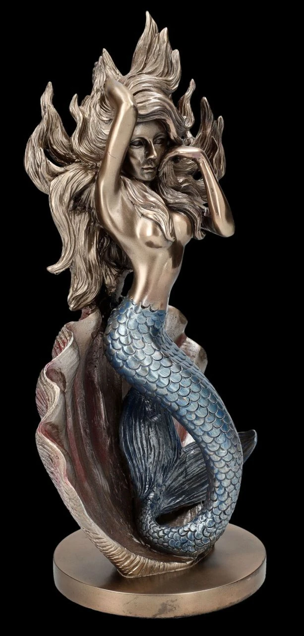 Meerjungfrauen Figur Vor Muschel 4 Meerjungfrauen Figur Vor Muschel – Bild 2