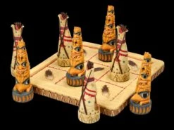Tic-Tac-Toe Spiel - Tipis Ureinwohner -Figurenmodell Geschäft FS25872 Tic Tac Toe Spiel Tipis Ureinwohner 2 1280x1280