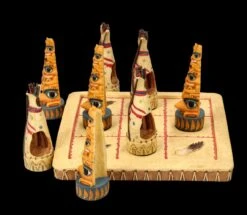 Tic-Tac-Toe Spiel - Tipis Ureinwohner -Figurenmodell Geschäft FS25872 Tic Tac Toe Spiel Tipis Ureinwohner 4 1280x1280