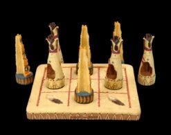 Tic-Tac-Toe Spiel - Tipis Ureinwohner -Figurenmodell Geschäft FS25872 Tic Tac Toe Spiel Tipis Ureinwohner 6 1280x1280