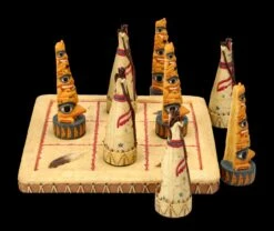 Tic-Tac-Toe Spiel - Tipis Ureinwohner -Figurenmodell Geschäft FS25872 Tic Tac Toe Spiel Tipis Ureinwohner 8 1280x1280