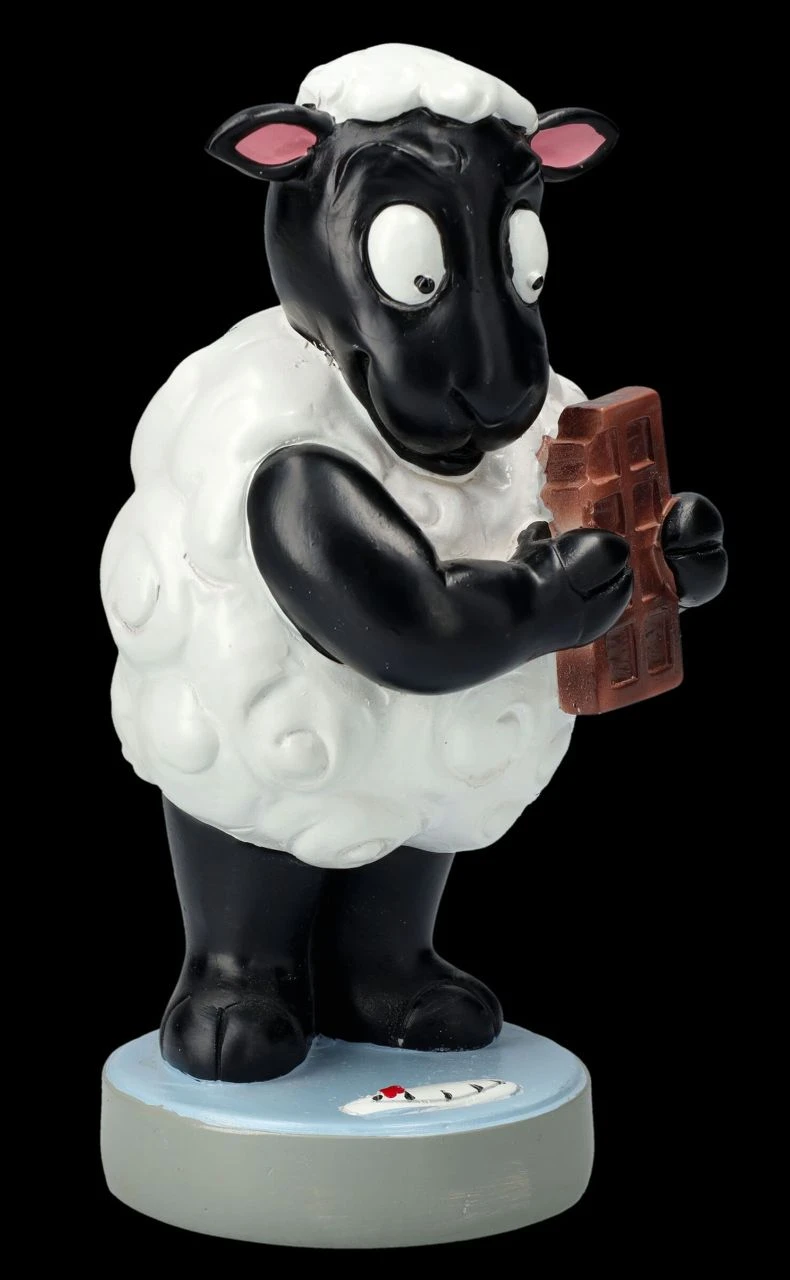 Lustige Schaf Figur - Schokolade Auf Der Waage 5 Lustige Schaf Figur - Schokolade Auf Der Waage – Bild 3