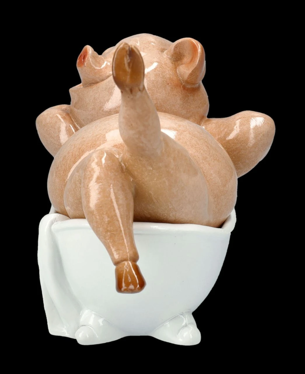 Lustige Schweine Figur In Badewanne 6 Lustige Schweine Figur In Badewanne – Bild 4