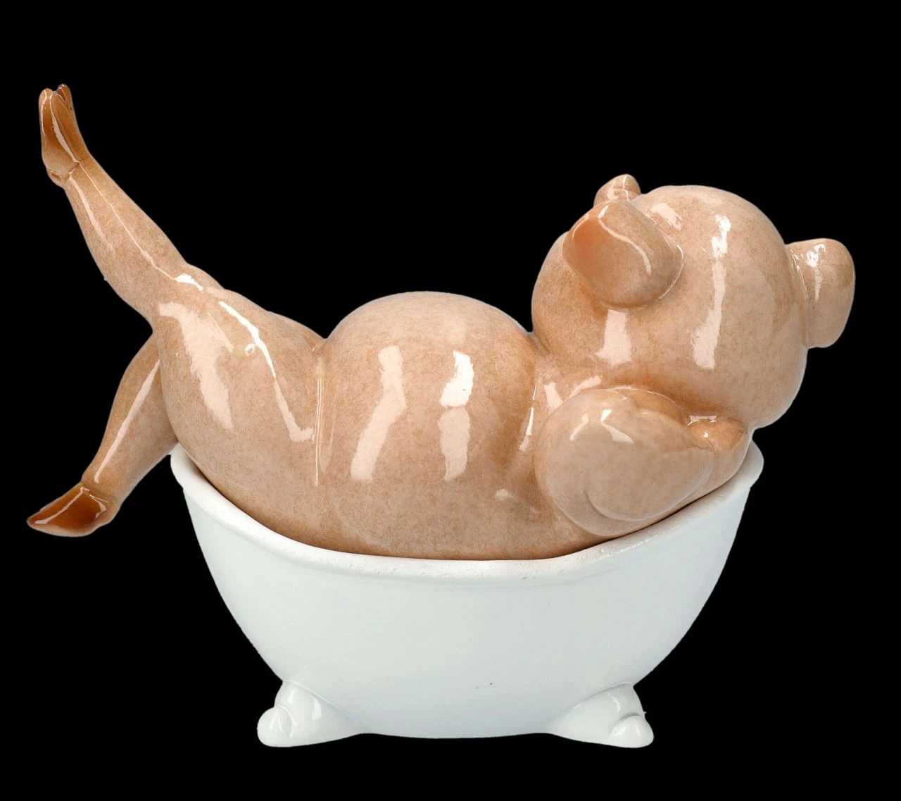 Lustige Schweine Figur In Badewanne 7 Lustige Schweine Figur In Badewanne – Bild 5