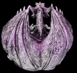 Drachenfigur Lila Mit Jungem - The Arrival -Figurenmodell Geschäft FS26095 Drachefigur lila mit Jungen LED The Arrival 6 1280x1280