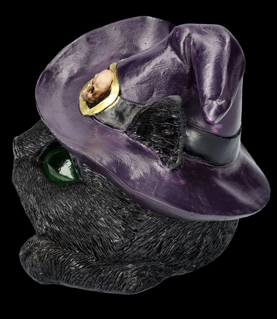 Hexenkatzen-Kopf Dekofigur - Familiar Grin 5 Hexenkatzen-Kopf Dekofigur - Familiar Grin – Bild 3