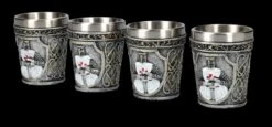 Schnapsbecher 4er Set - Kreuzritter Weiß -Figurenmodell Geschäft FS26109 Schnapsbecher 4er Set Kreuzritter weiss 2 1280x1280