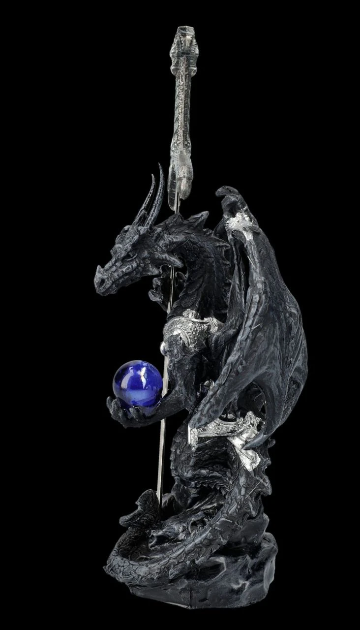 Brieföffner - Schwarzer Drache In Rüstung 7 Brieföffner - Schwarzer Drache In Rüstung – Bild 5