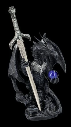 Brieföffner - Schwarzer Drache In Rüstung 12 Brieföffner - Schwarzer Drache In Rüstung -Figurenmodell Geschäft FS26117 Brief ffner Schwarzer Drache in R stung 9 1280x1280