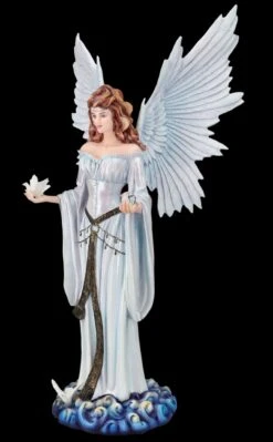 Engelfigur Mit Tauben - Himmelsfrieden -Figurenmodell Geschäft FS26141 Engelfigur mit Tauben Himmelsfrieden 2 1280x1280