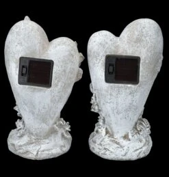 Grabengel Herz Set Mit Solar-Licht -Figurenmodell Geschäft FS26246 GrabfigurHerz Set mit Solar Licht 6 1280x1280