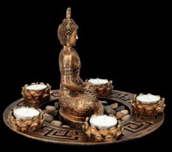 Buddha Figur Als Fünffach Teelichthalter Bronzefarben -Figurenmodell Geschäft FS26334 Buddha Figur als f nffach Teelichthalter bronzefarben 8 1280x1280