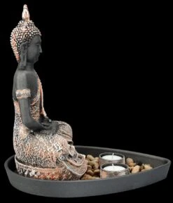 Buddha Figur - Deko Set Mit 2 Teelichthaltern -Figurenmodell Geschäft FS26337 Buddha Figur Set mit 2 Teelichthaltern 8 1280x1280