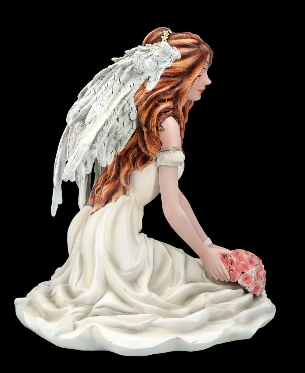 Engelfigur - Schutzengel Calien Mit Rosen 7 Engelfigur - Schutzengel Calien Mit Rosen – Bild 5