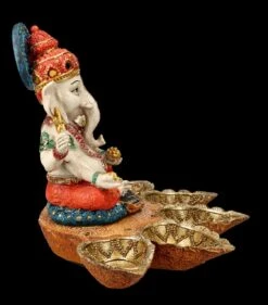 Ganesha Figur Handbemalt Mit Bodhi-Blättern 14 Ganesha Figur Handbemalt Mit Bodhi-Blättern -Figurenmodell Geschäft FS26384 Ganesha Figur handbemalt mit Bodhi Bl ttern 8 1280x1280
