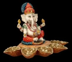 Ganesha Figur Handbemalt Mit Bodhi-Blättern 10 Ganesha Figur Handbemalt Mit Bodhi-Blättern -Figurenmodell Geschäft FS26384 Ganesha Figur handbemalt mit Bodhi Bl ttern 9 1280x1280