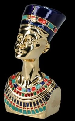 Nofretete Büste Als Verzierte Schmuckdose -Figurenmodell Geschäft FS26421 Nofretete B steals verzierte Pillendose 2 1280x1280