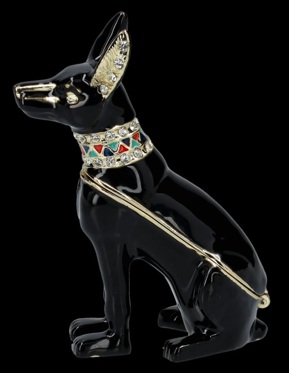 Anubis Figur Als Verzierte Schmuckdose 6 Anubis Figur Als Verzierte Schmuckdose – Bild 4