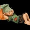 Pixie Kobold Figur - Schlafend Mit Pilz-Kissen