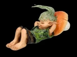 Pixie Kobold Figur - Schlafend Mit Pilz-Kissen -Figurenmodell Geschäft FS26435 Pixie Kobold Figur Schlafend mit Pilz Kissen 5 1280x1280